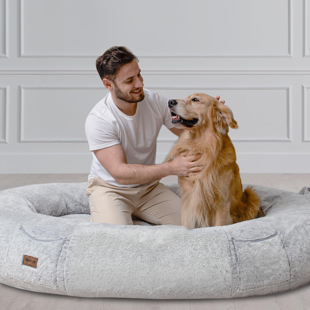WOZOKE giant bean bag creates a cozy retreat for you, a pet, or a kid.