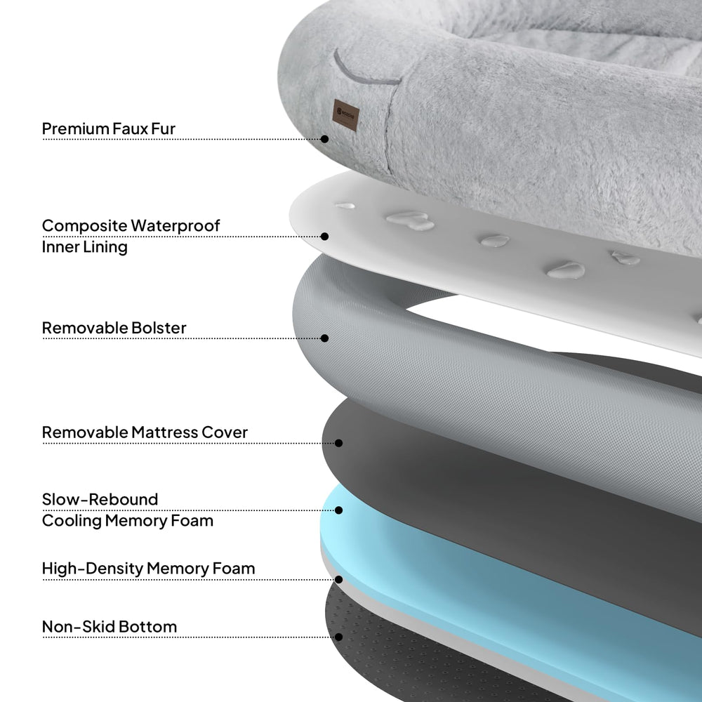 WOZOKE plush fur cover enhances cozy decor and relaxation.