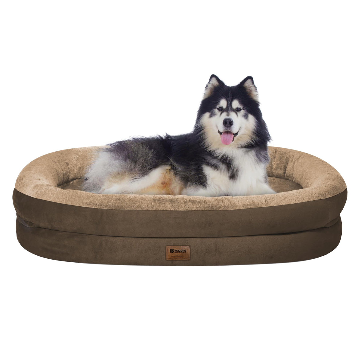 WOZOKE orthopedic dog bed with foam layer supporting joints and comfort