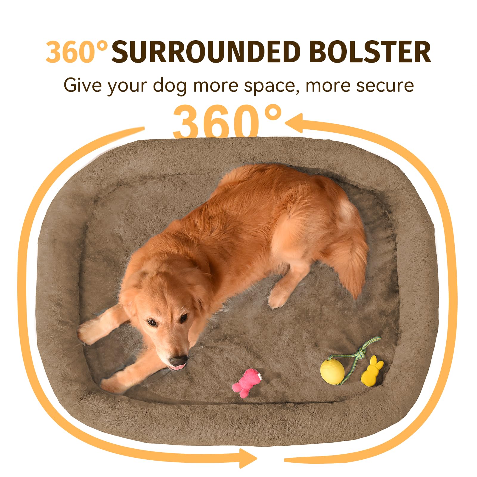 WOZOKE waterproof dog bed cover protects the mattress from spills