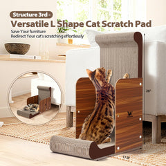 WPVPaw convertible vertical scratching board demonstrates versatile configurations for multi-cat homes