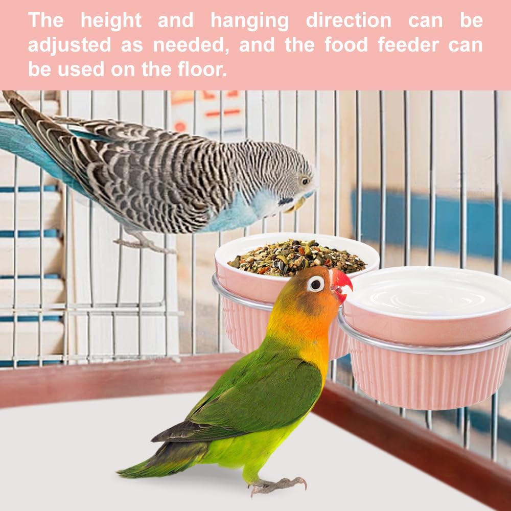 WQY GroceryShop 10oz feeding cup suitable for parakeets and conures.