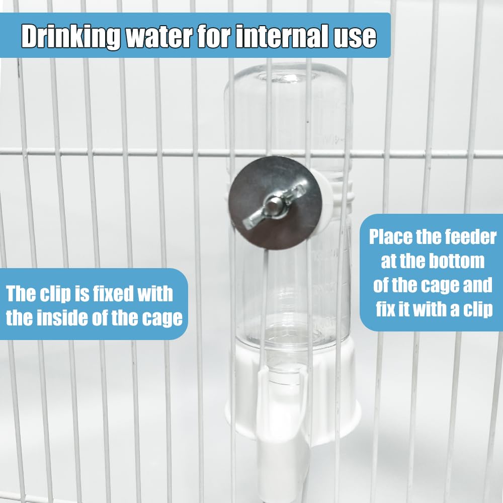 WQY GroceryShop 140ml capacity ensures birds stay hydrated while you’re away.
