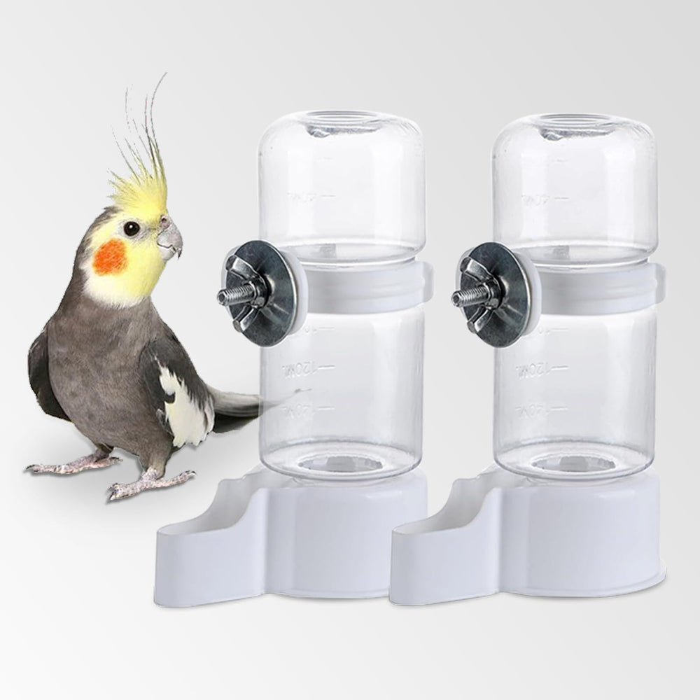 WQY GroceryShop automatic bird water feeder 2pcs keeps cages hydrated with easy installation.