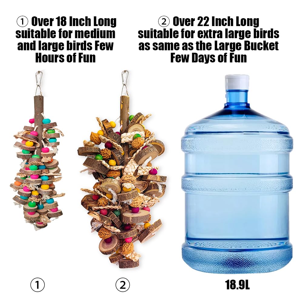 WQY GroceryShop colorful blocks and knots encourage active parrots during play