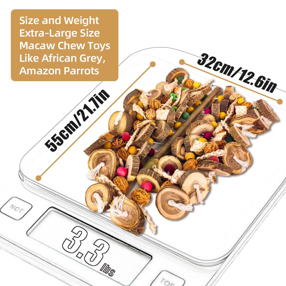 WQY GroceryShop large bird toy in cage image highlights safe materials