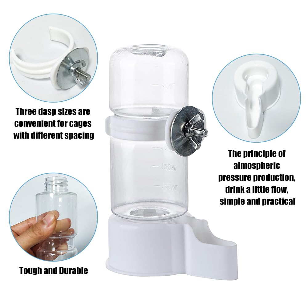 WQY GroceryShop water bottle sealing design prevents leakage and keeps cage clean.