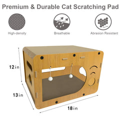 WRBTA cat house scratch-post - multifunction post and hiding spot.