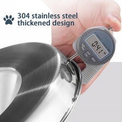 Wrifazaly puppy bowls diameter 10.2 inches offer ample space for small breeds.