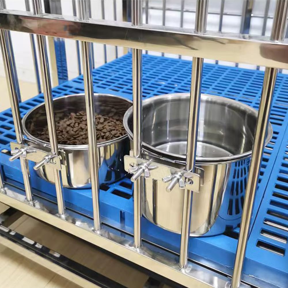 Wrifazaly two-pack includes food and water bowls for versatility