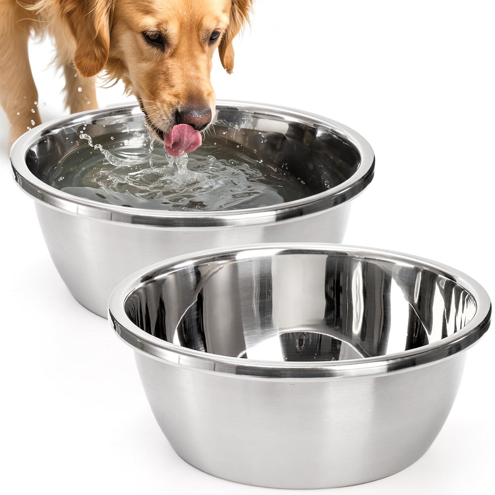WRINGKIT large dog bowls deep with 24-cup capacity for steady water supply