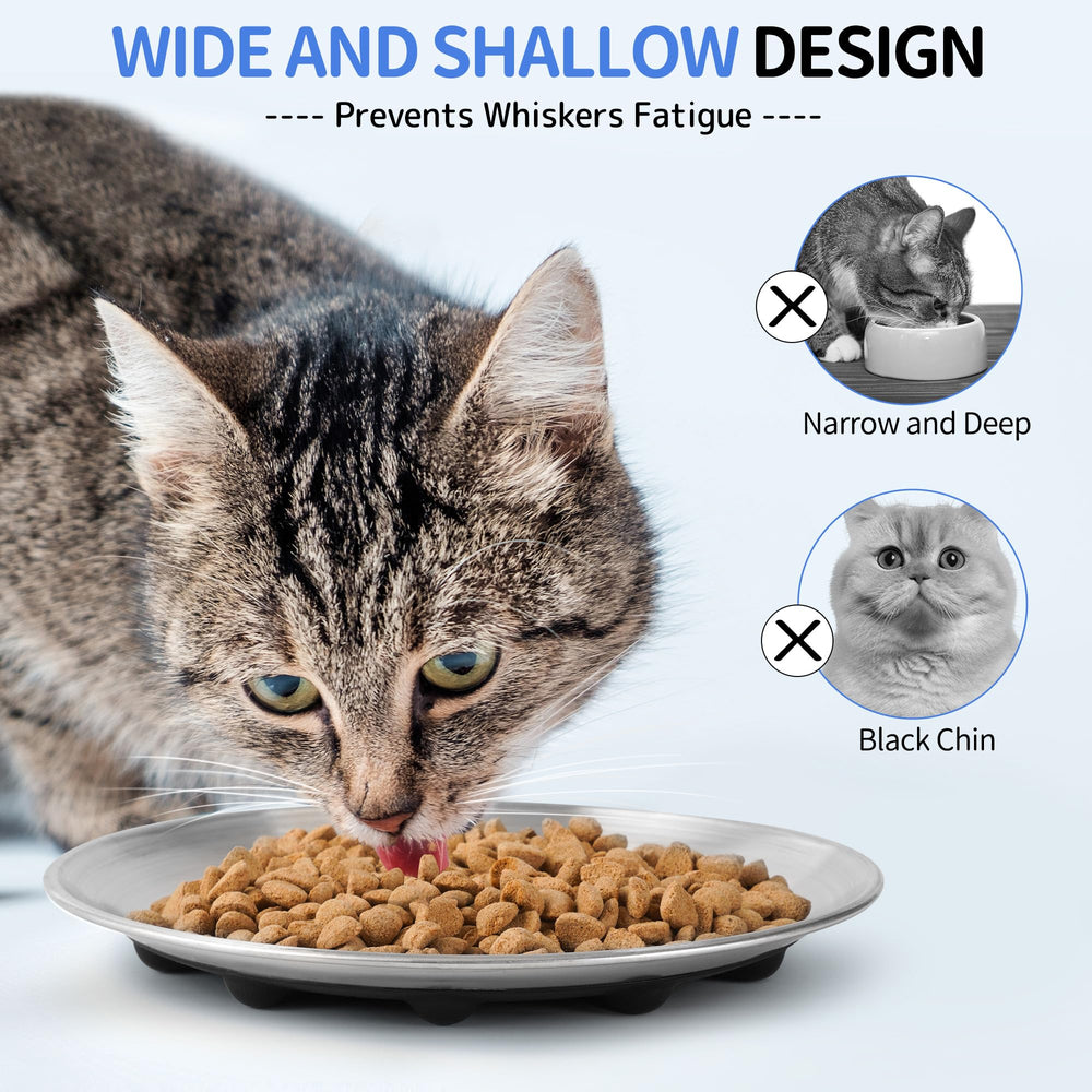 WROSWT 3-pack cat bowls for convenient feeding setup