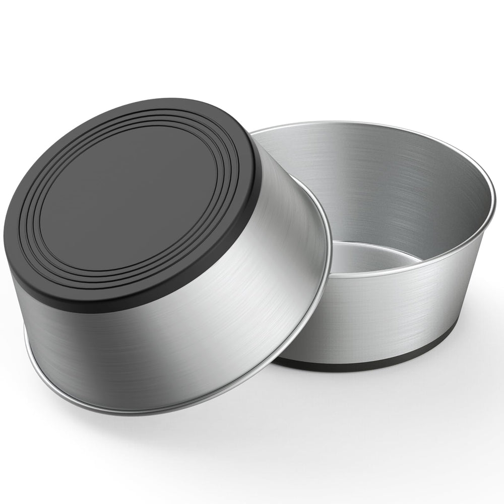WROSWT 304 stainless steel dog bowls set-2 highlight robust rust resistance for lasting meals.