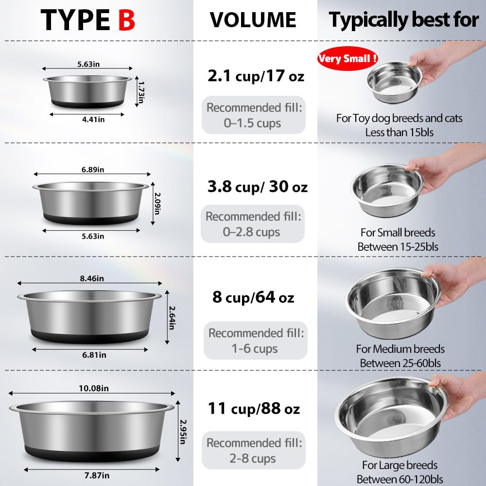 WROSWT anti-rust stainless steel bowls keep meals hygienic and durable.