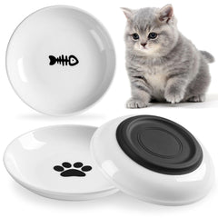 WROSWT cat food bowl with silicone base stays put during meals