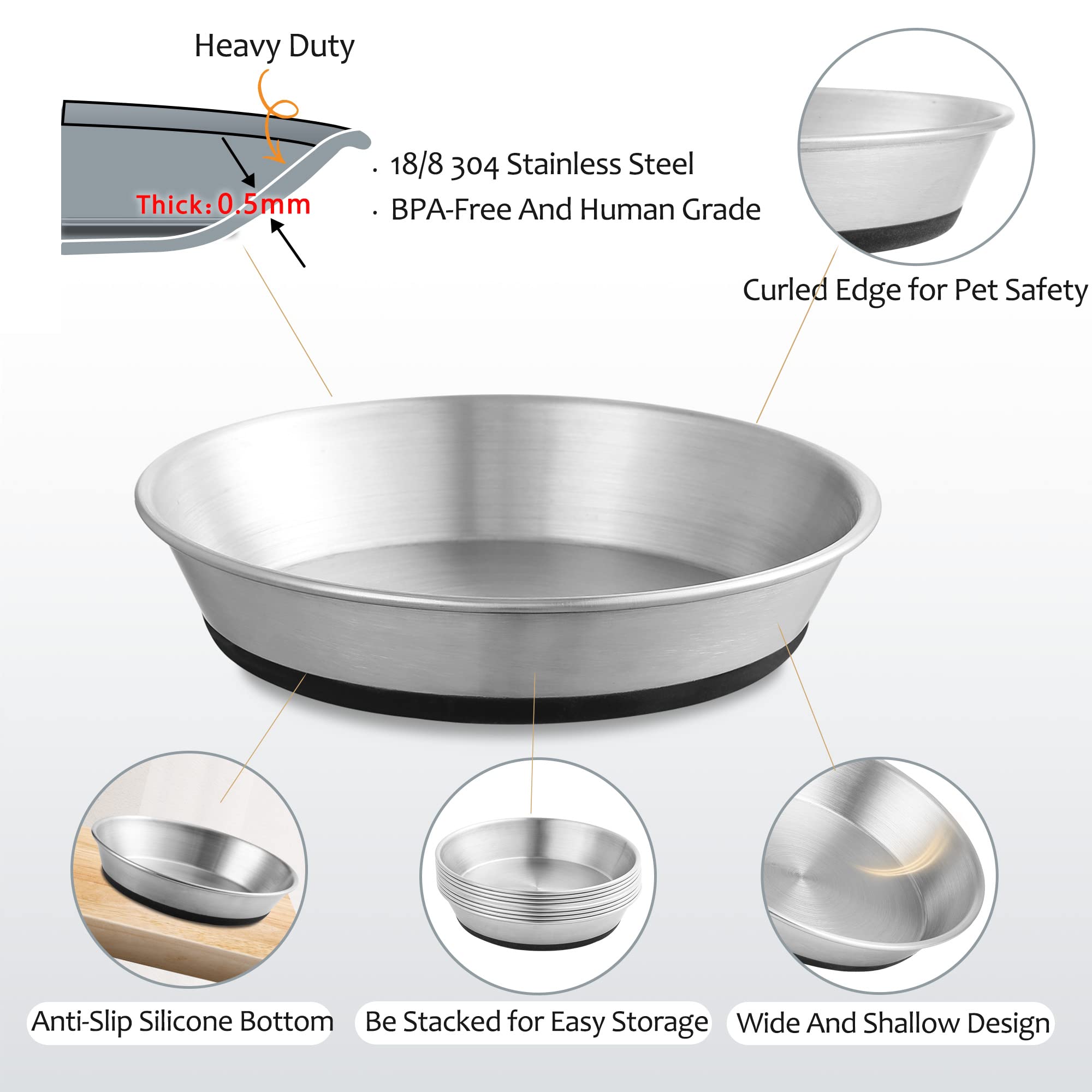 WROSWT whisker-friendly shallow bowl highlights a comfortable, low-stress eating experience for cats