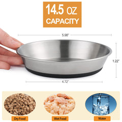 WROSWT whisker-friendly design reduces whisker contact during meals.