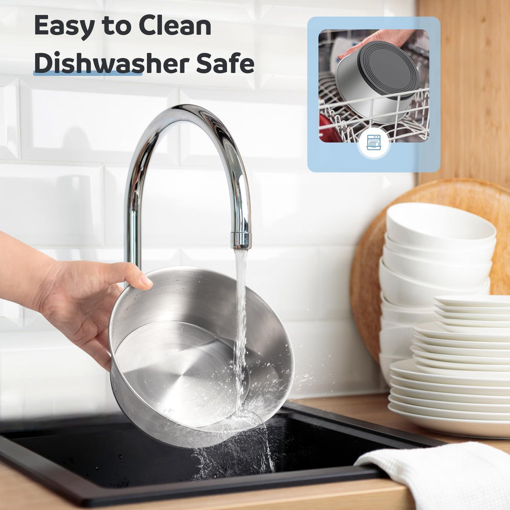 WROSWT dishwasher-safe dog bowls simplify post meal cleanup and maintenance.