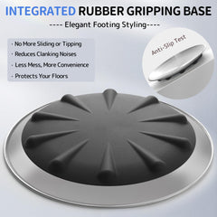 WROSWT stainless steel bowls close-up, rust-resistant and food-grade