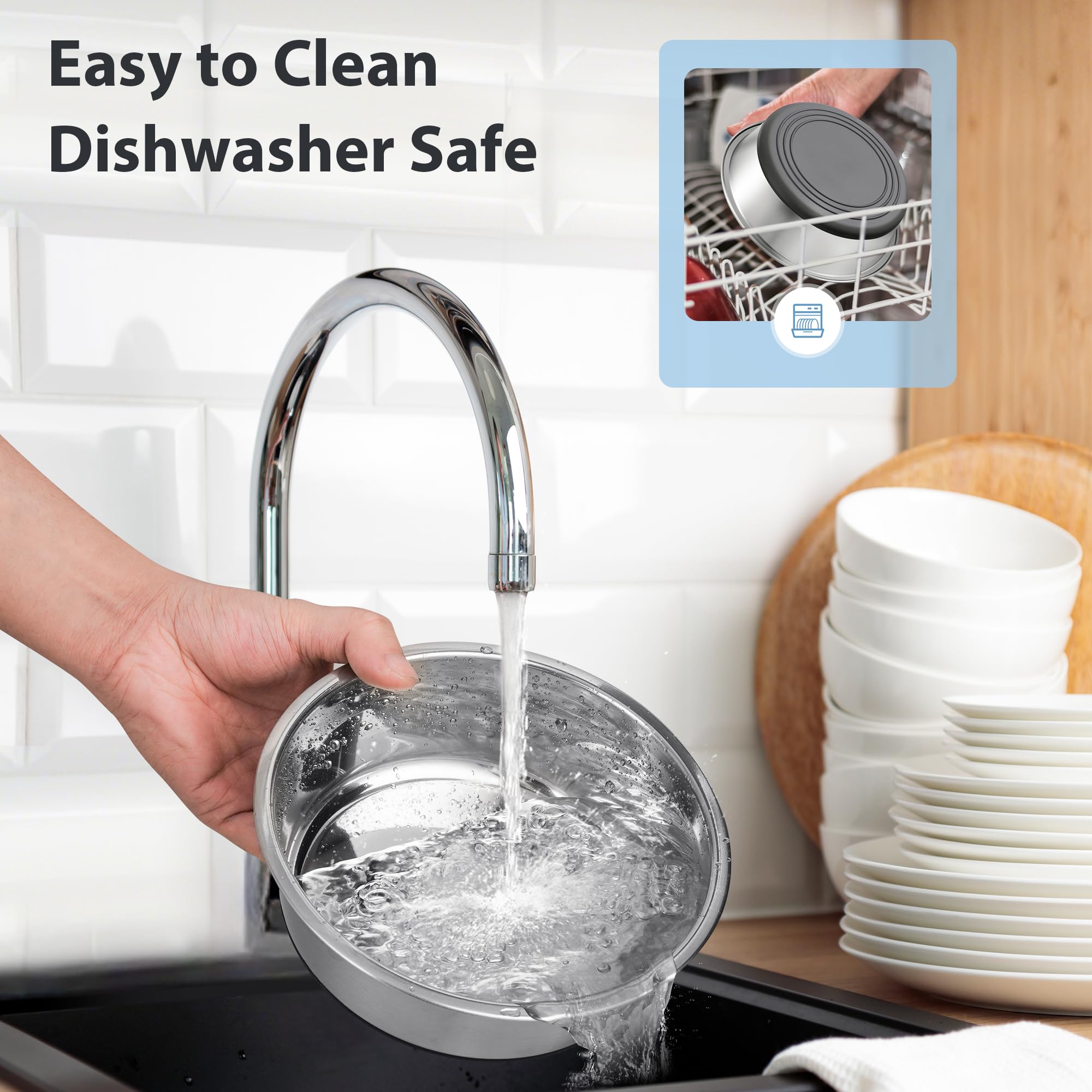 WROSWT food-grade stainless steel ensures safe eating surface