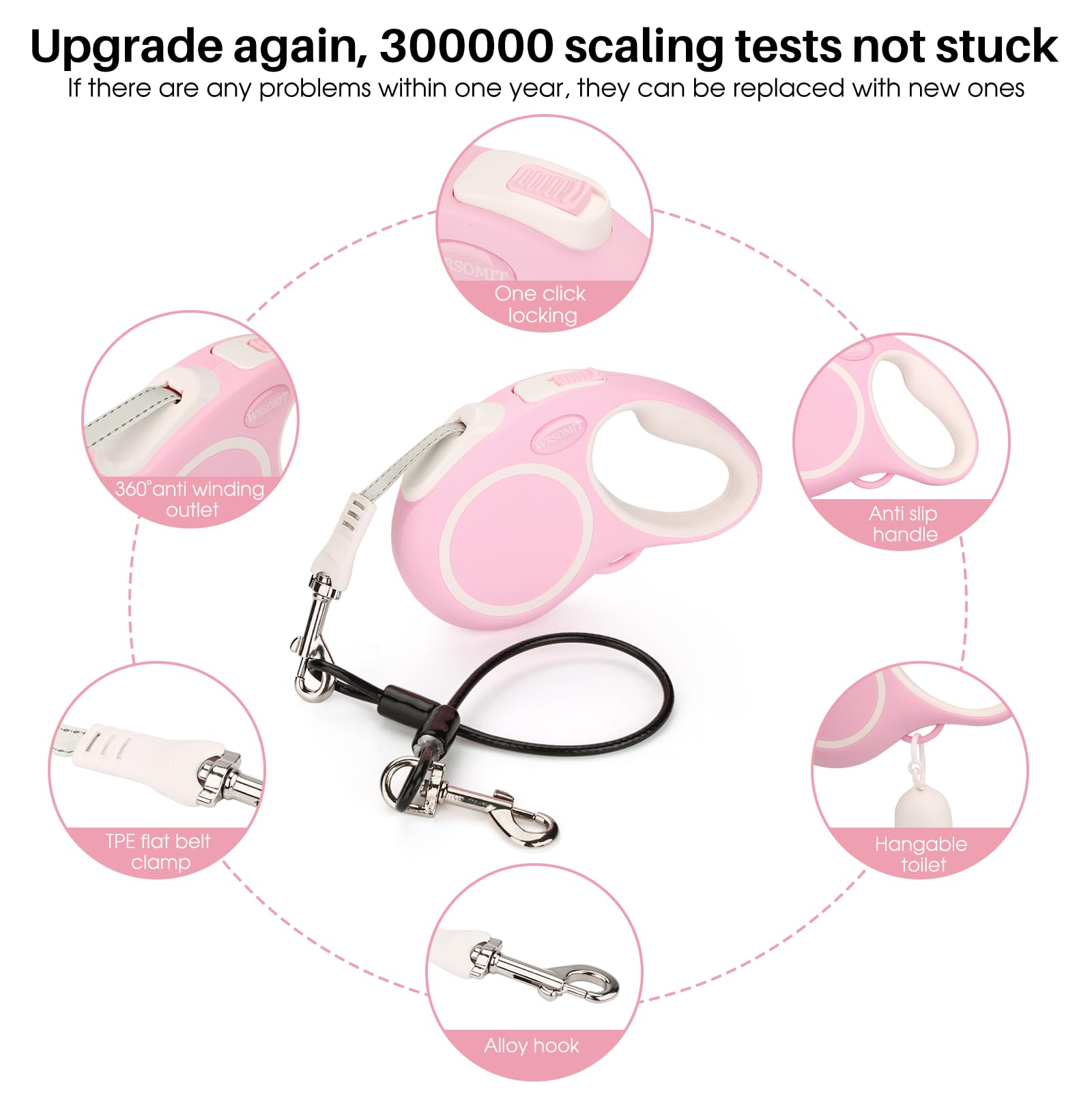 WRSOMIT 16ft leash in use with a medium dog for comfortable control.