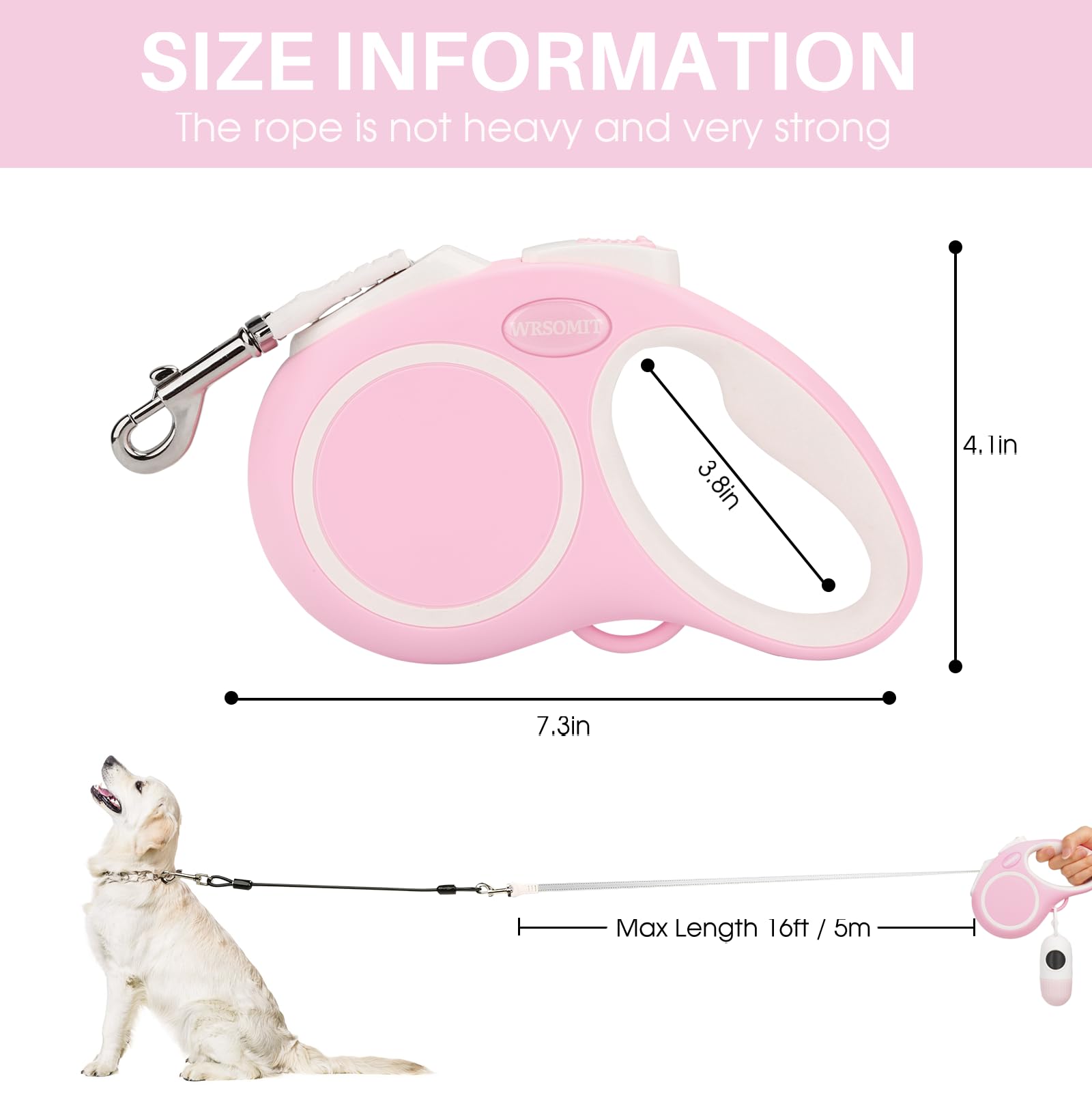 WRSOMIT heavy-duty polyester tape supports all sizes with steady pulls.