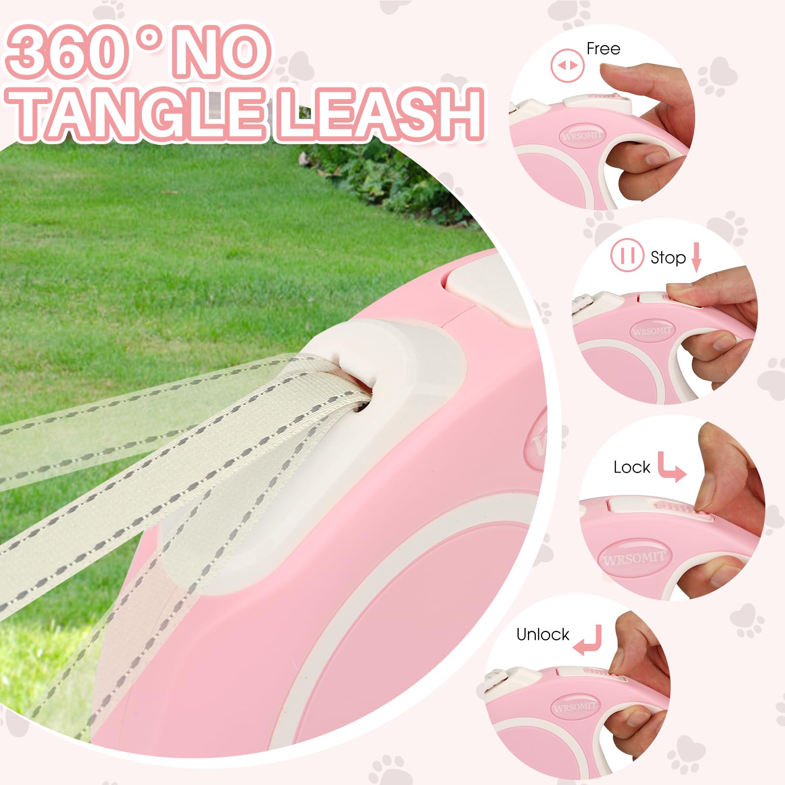 WRSOMIT poop bag dispenser with two rolls for quick cleanup.