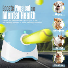 WRTZ ball launcher with three range modes enables customizable fetch distances.