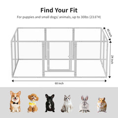 WSHPY 24-inch height offers safe containment and easy supervision in apartments or small spaces.