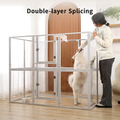 WSHPY clear panels provide 360-degree visibility for monitoring pets while you cook or work.