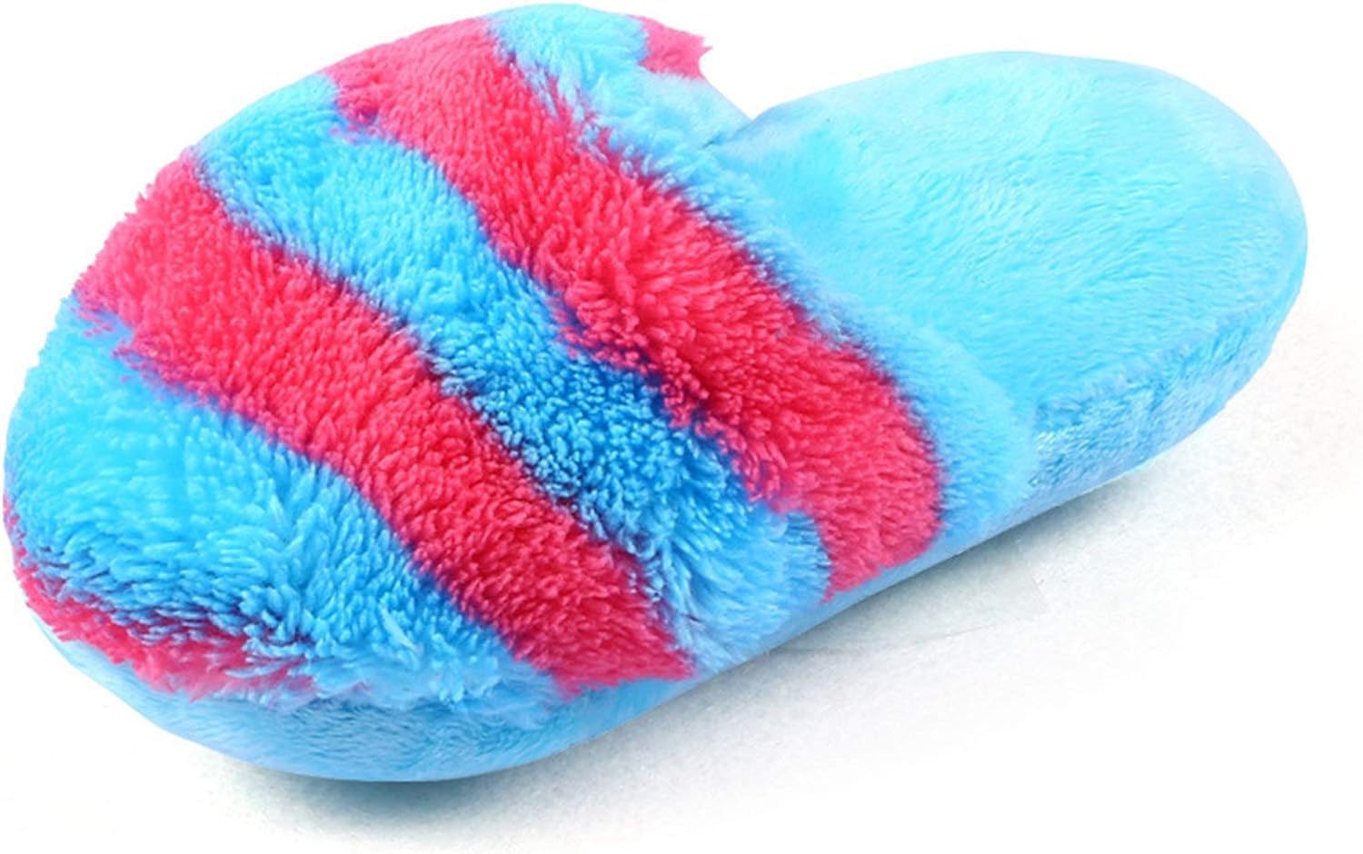 Wsjiabofux blue plush slipper dog-cat toy for interactive play and cuddly moments.