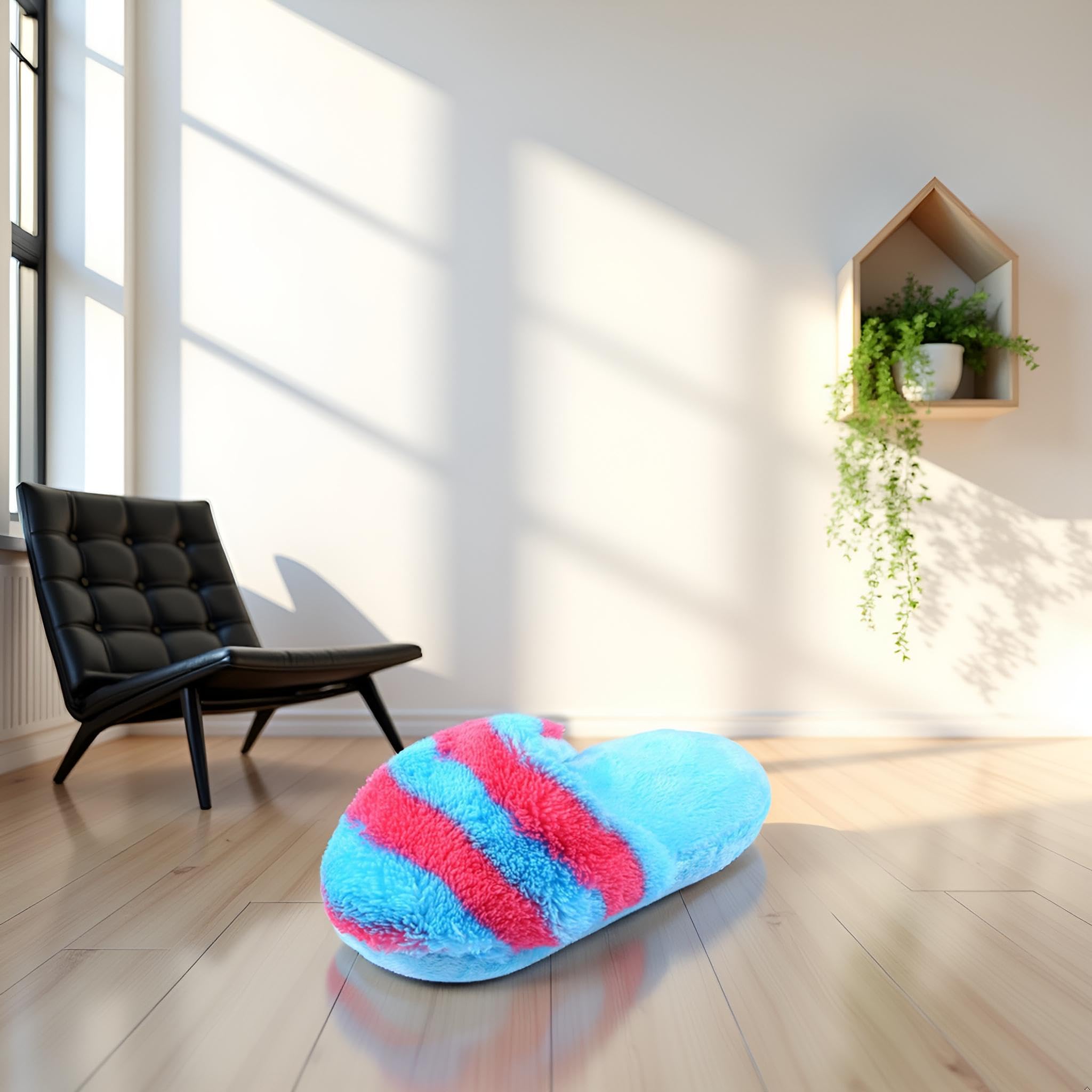 Wsjiabofux plush dog toy with slipper form for cuddling and games.