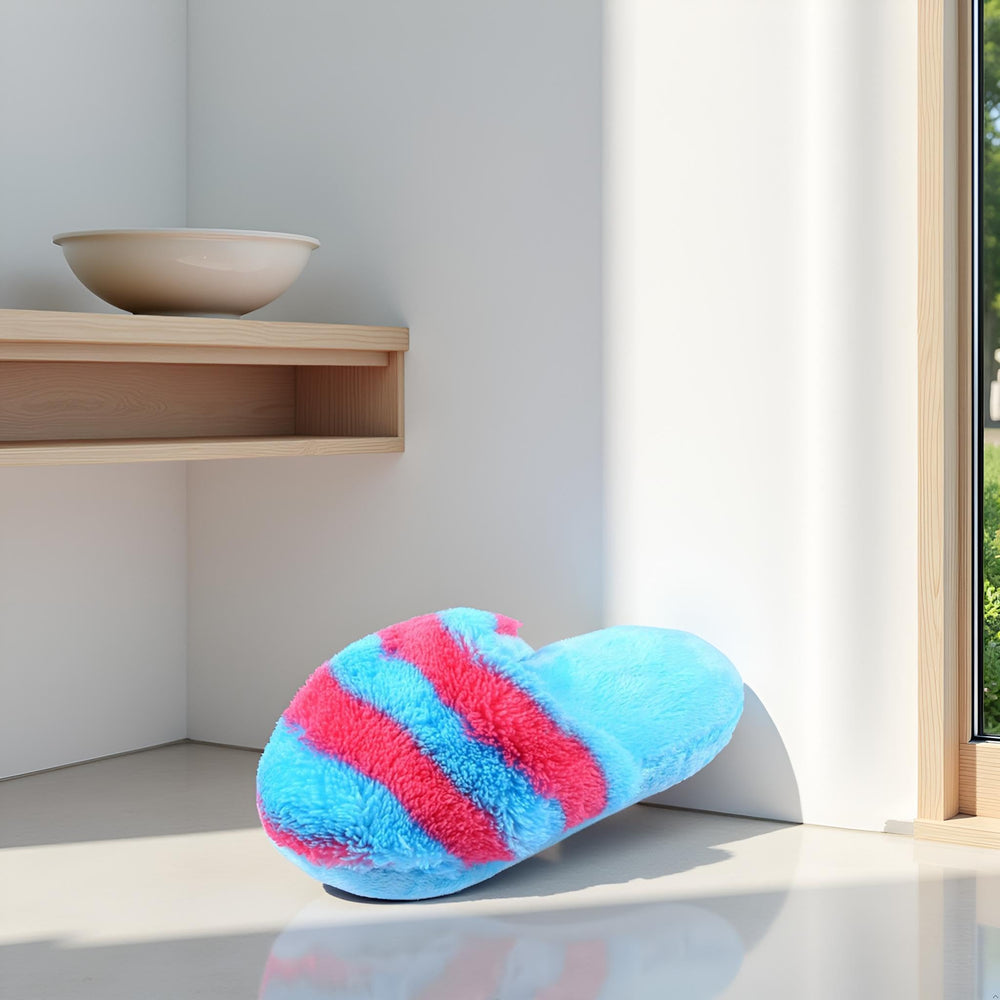 Wsjiabofux slipper shape pet toy highlights interactive squeak for rewarding playtime.