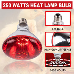 Wesome Lighting infrared reflector bulb delivers fast heat for reptiles and pets