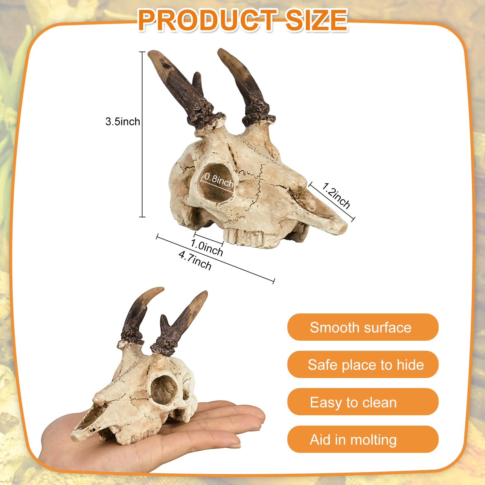 WTSOH gecko tank stability feature keeps décor from tilting in active reptile setups.