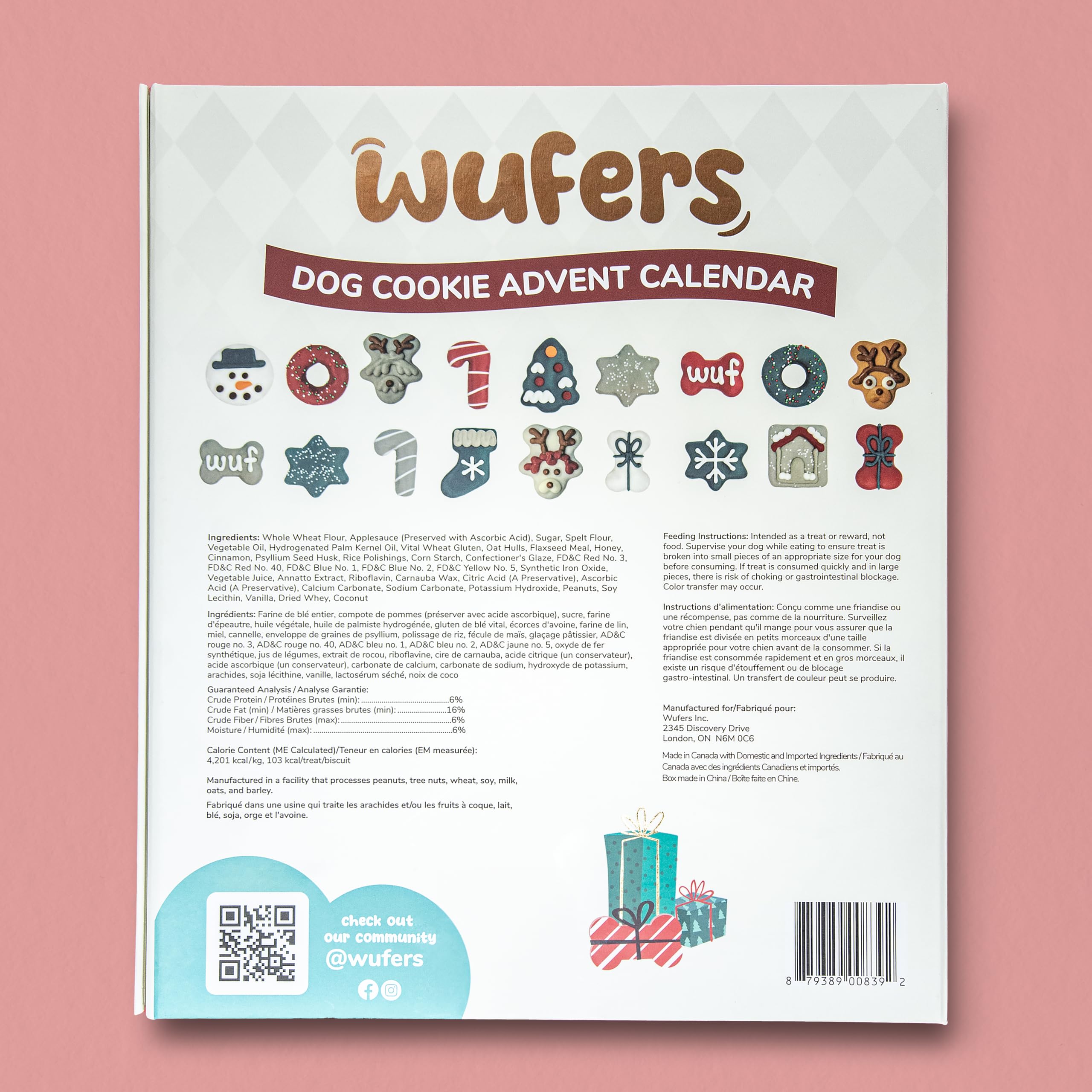 WUFERS Holiday gift display on counter, ideal for photos and unboxings