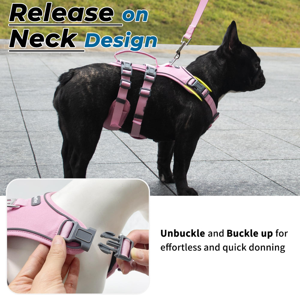 Wuffley three-strap design ensures escape prevention during dog walks.