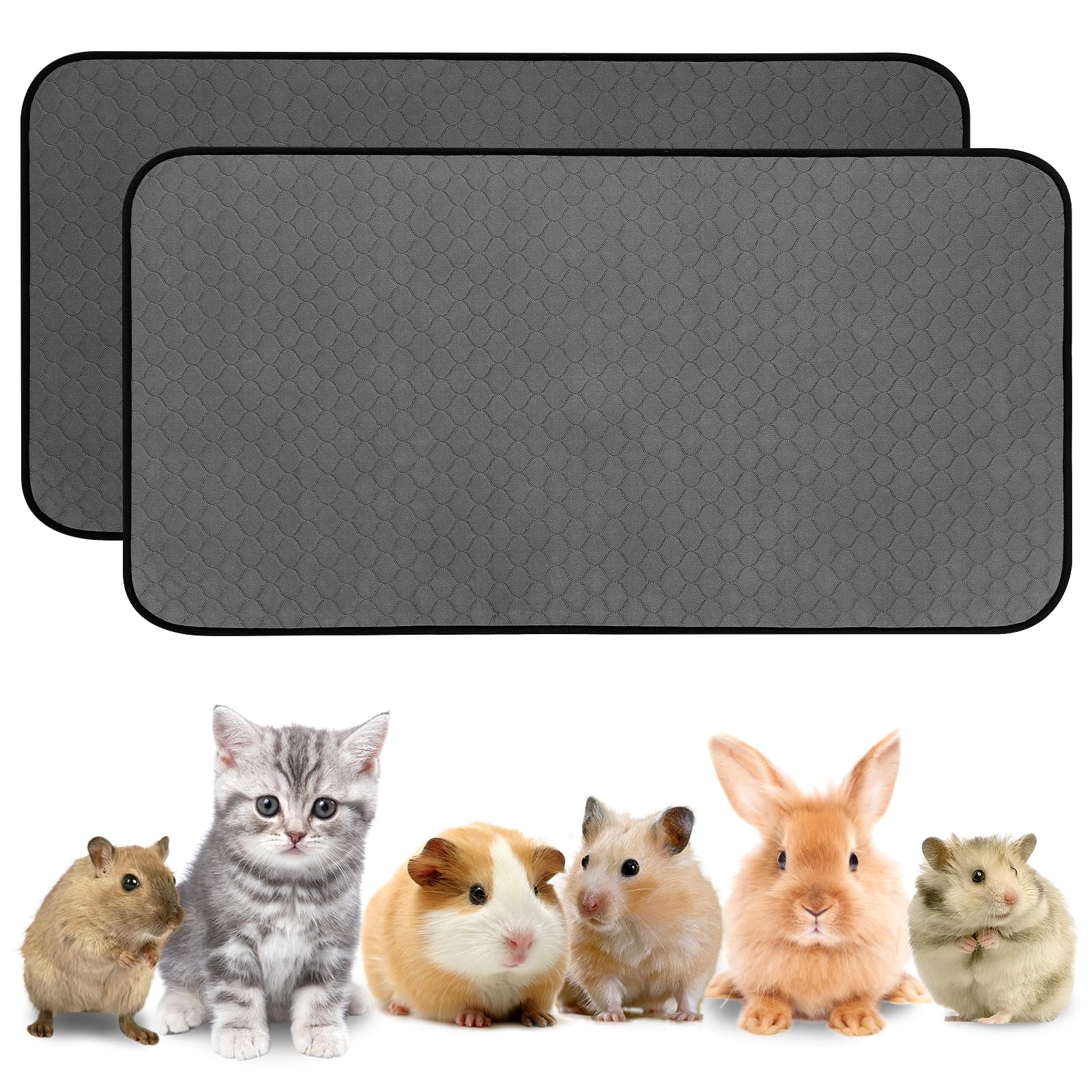 WUFFLYDRY guinea pig liner with absorbent layer keeps bedding dry.