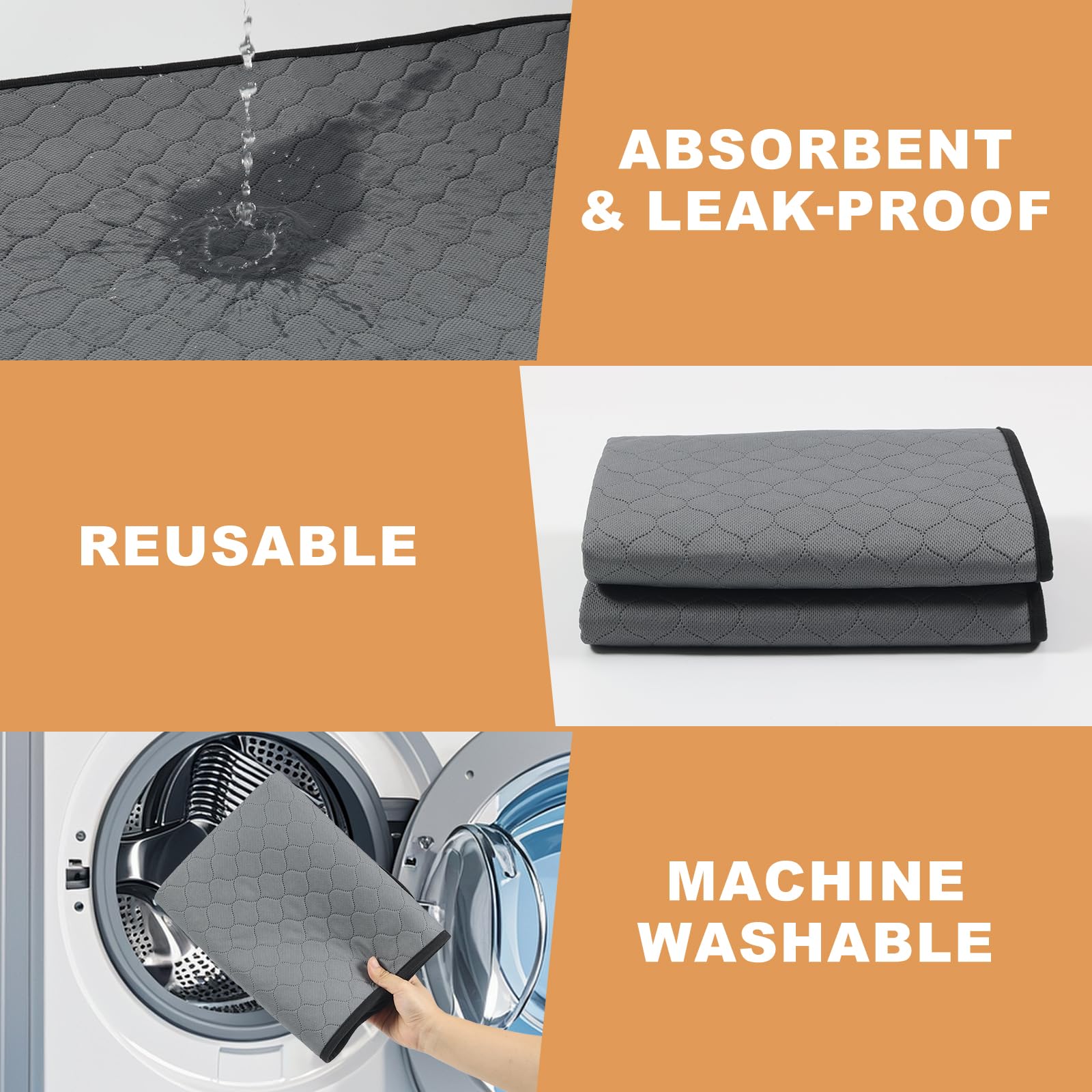 WUFFLYDRY ultrasonic quilting adds durability against nails.