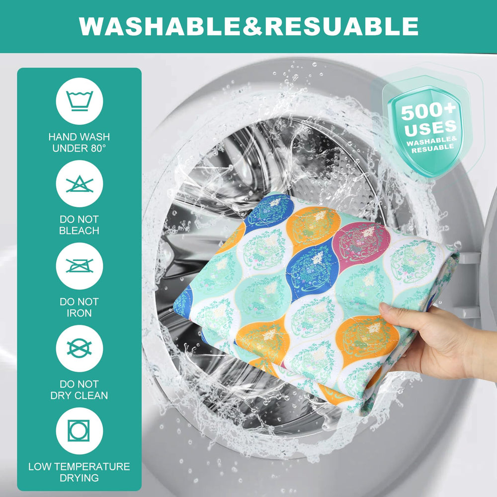 WUFFLYDRY pad protects floors and furniture during travel or home use.