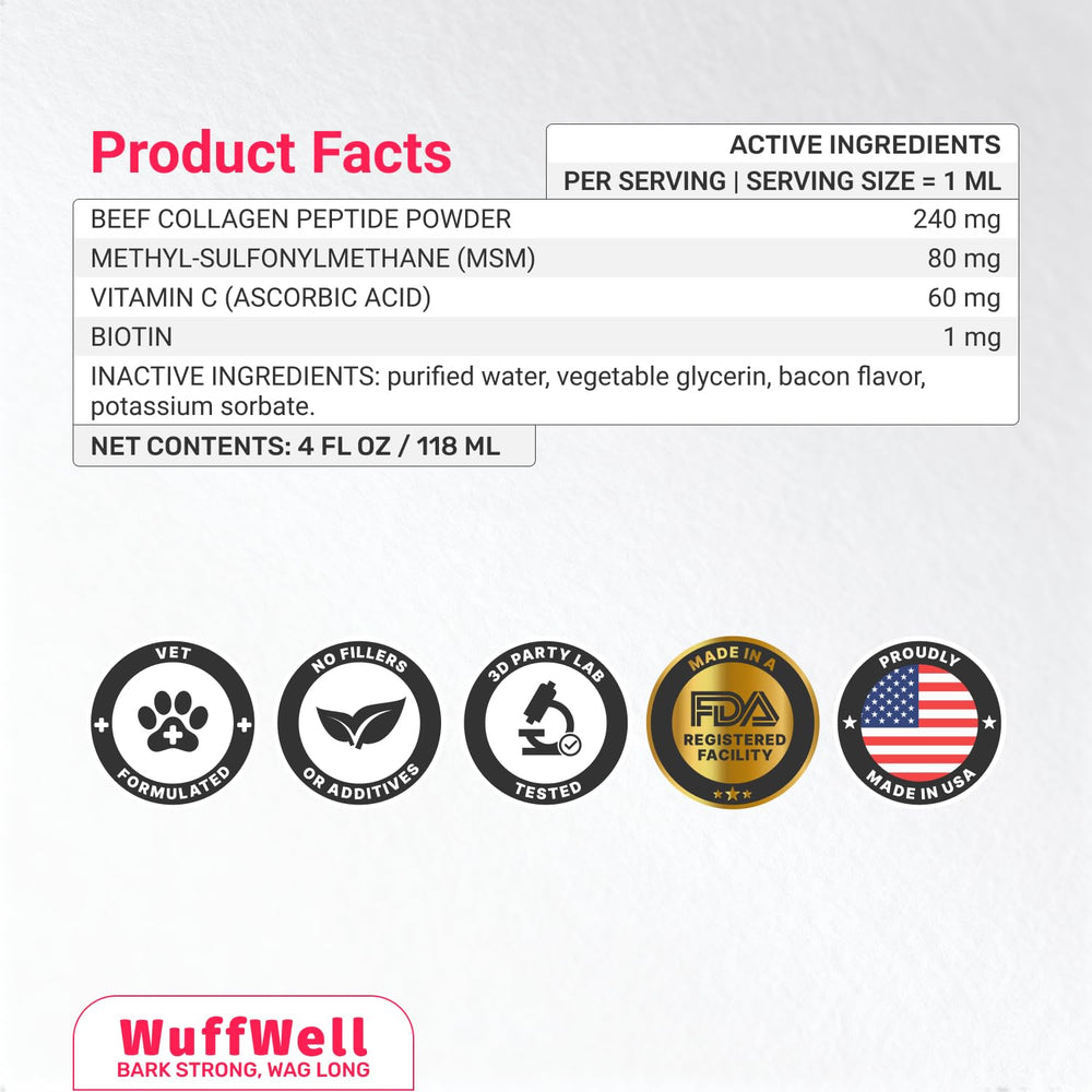WuffWell daily-use-drops offer easy integration into meals and walks