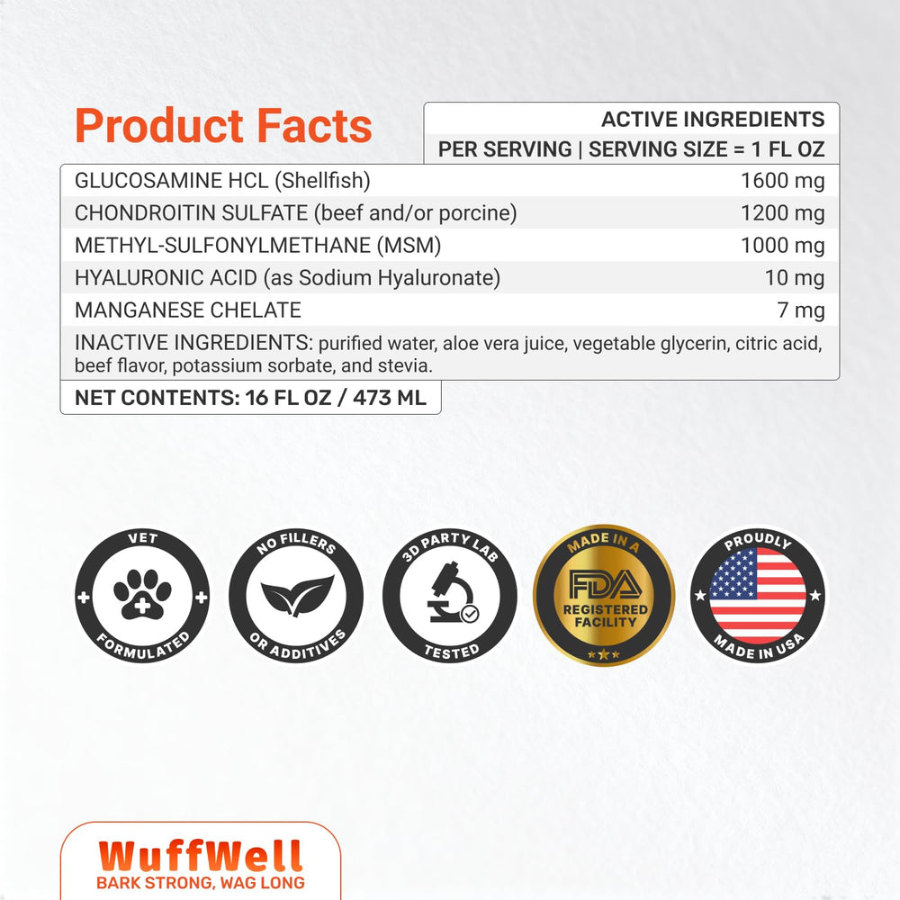 WuffWell easy administration flavor makes daily supplementation hassle-free for picky eaters.