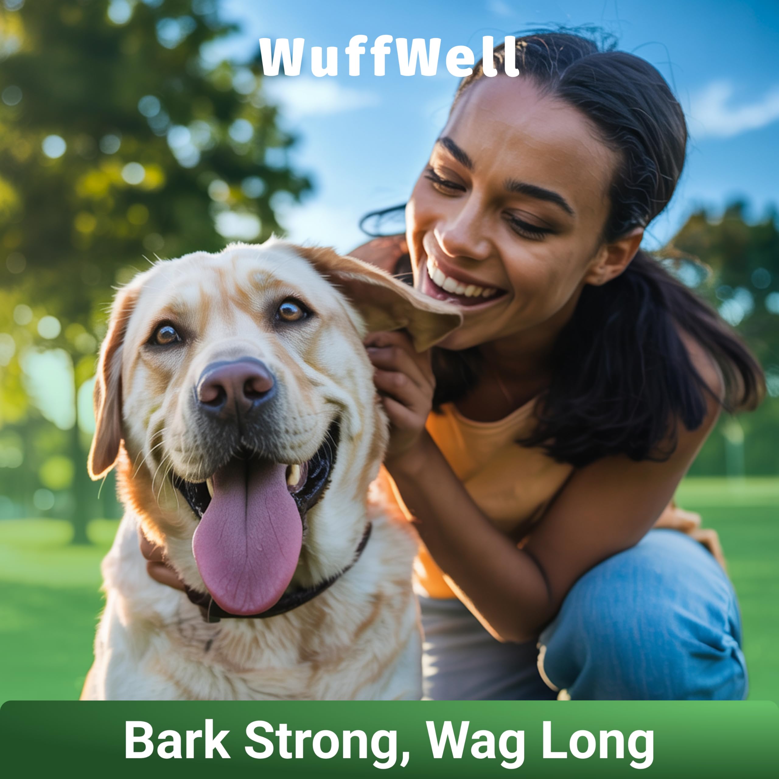 WuffWell Super Greens dog beef-flavor-taste promotes palatability and easy supplementation.