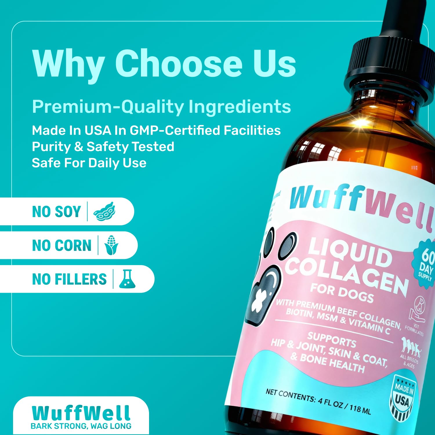 WuffWell vitality-dog-walk captures active moments powered by the supplement