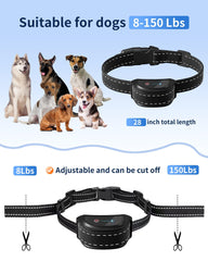 WUJ adjustable levels 1-99 collar adapts to any dog size.