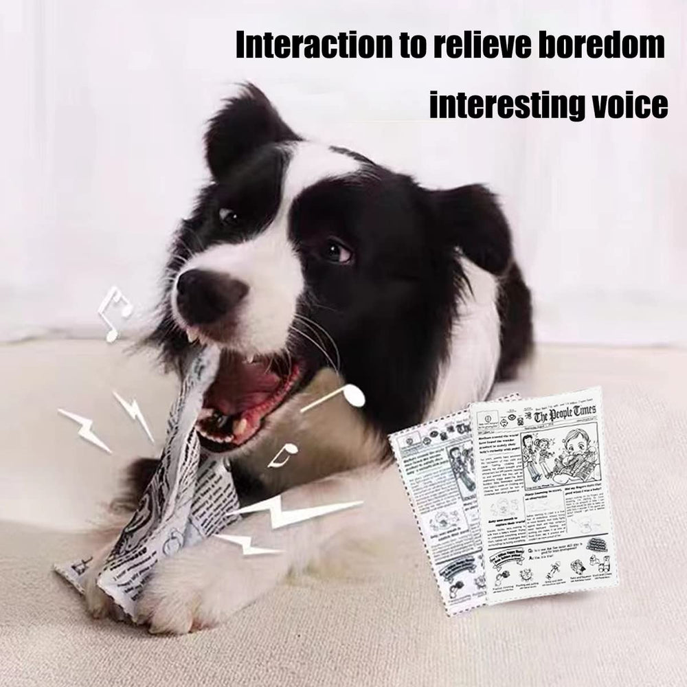 WULI PEACH soft textile cloth with plastic creak inside, appealing to puppies and poodles.