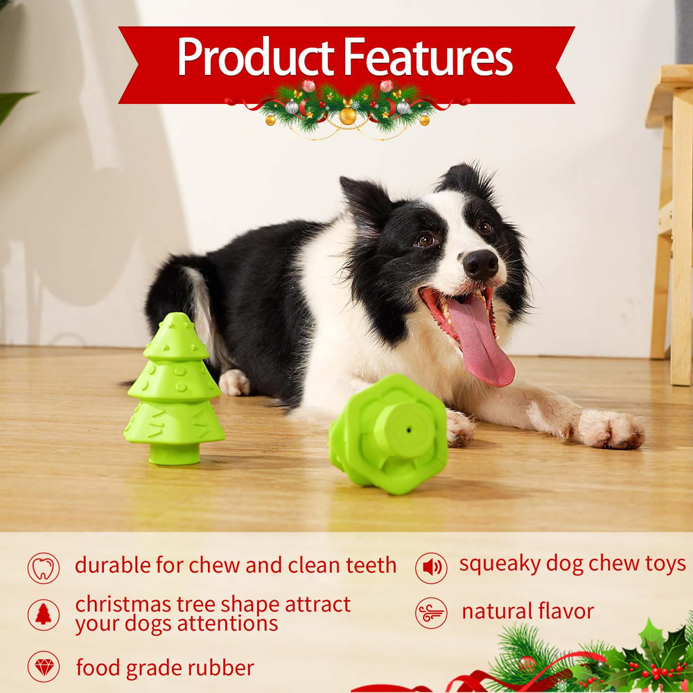Wunive Christmas toy made of durable rubber for all dog sizes.