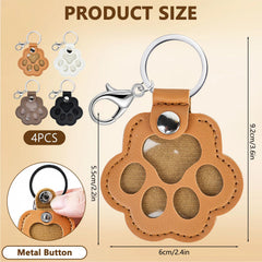 WVD dog hair keychain chocolate with sealed fur storage keepsakes