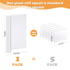WYLUNBI oversized shield panel 70-8x15-8 inches fits jumbo litter boxes