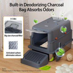 Wynsylis litter box scoop included for quick maintenance